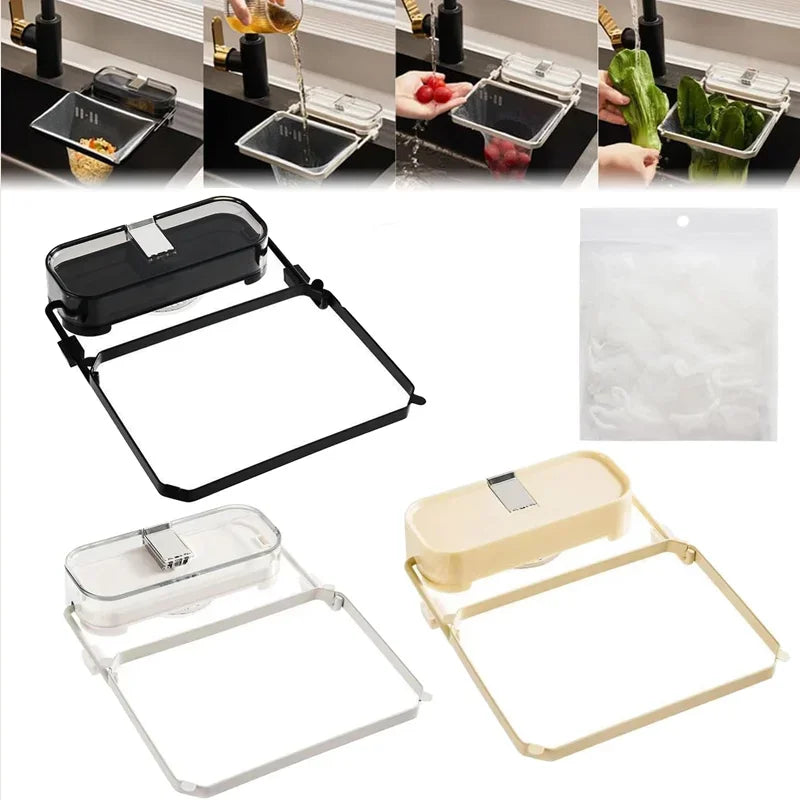 Kitchen Sink Filter Stand with 50 Disposable Mesh Bags