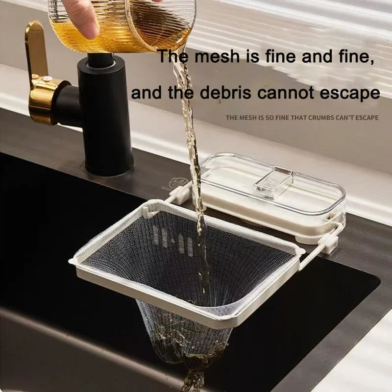 Kitchen Sink Filter Stand with 50 Disposable Mesh Bags