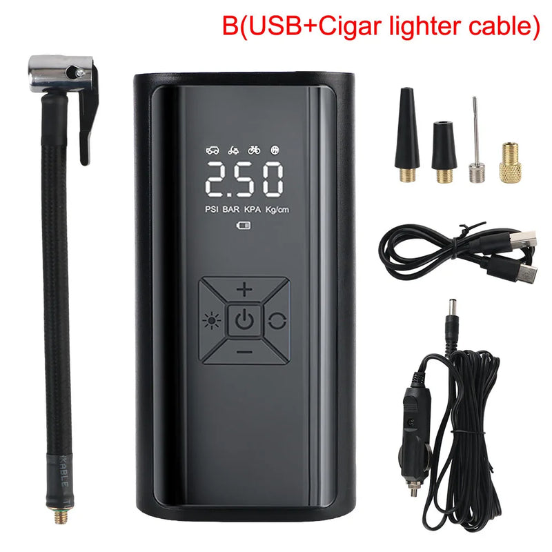 TurboAir Compact – Portable Digital Tyre Inflator 120W