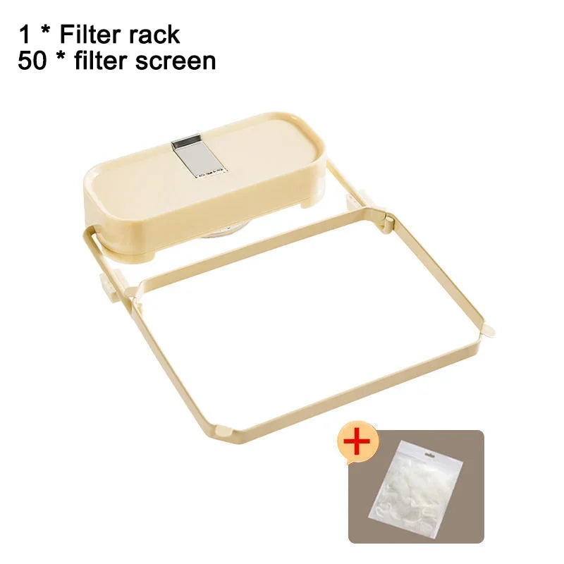 Kitchen Sink Filter Stand with 50 Disposable Mesh Bags