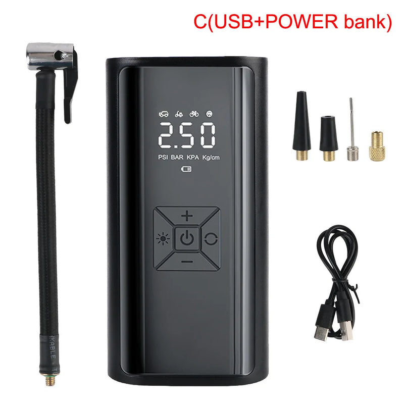 TurboAir Compact – Portable Digital Tyre Inflator 120W