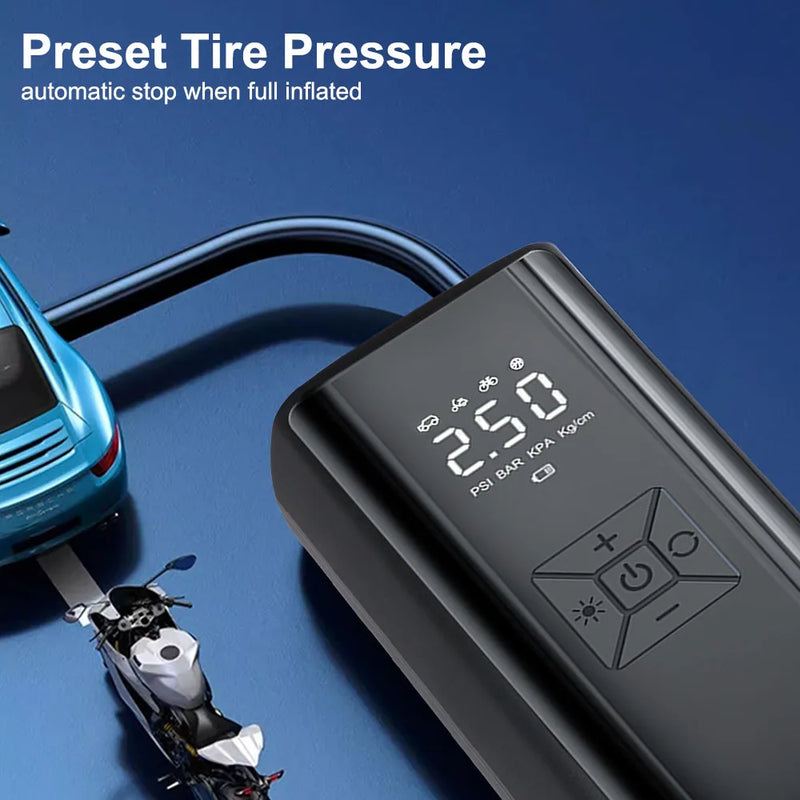 TurboAir Compact – Portable Digital Tyre Inflator 120W