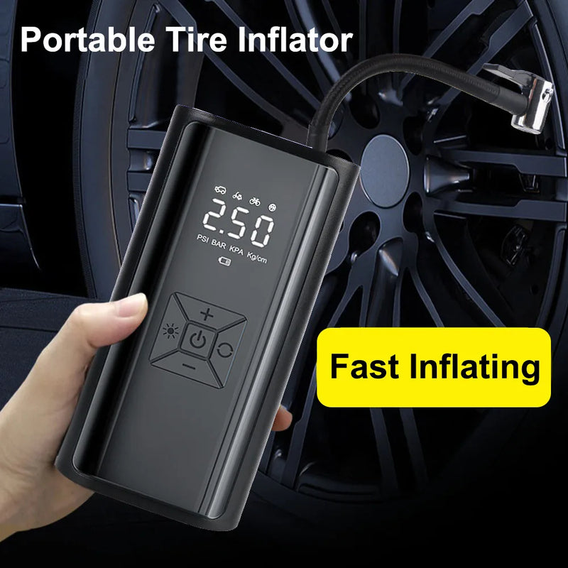 TurboAir Compact – Portable Digital Tyre Inflator 120W